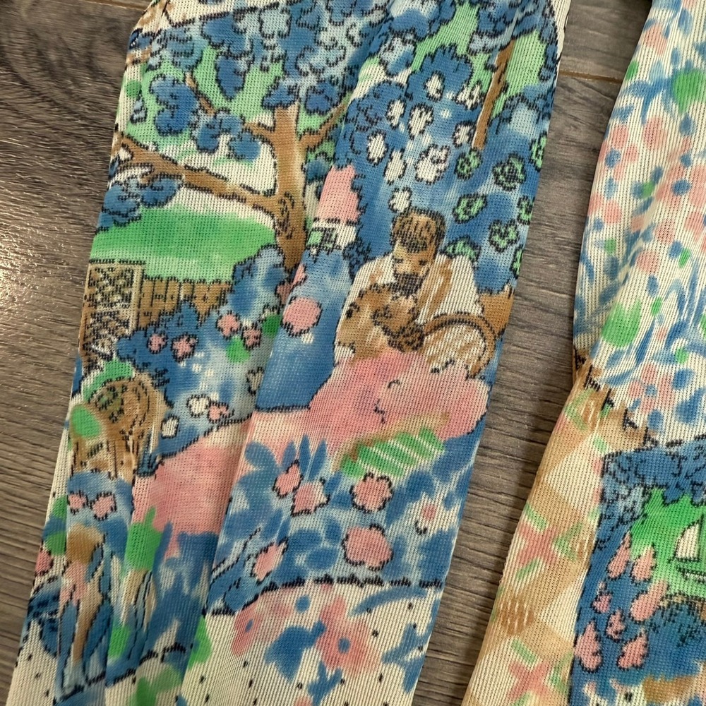 Shirts By Cracker Vtg Patchwork Landscape Print B… - image 5